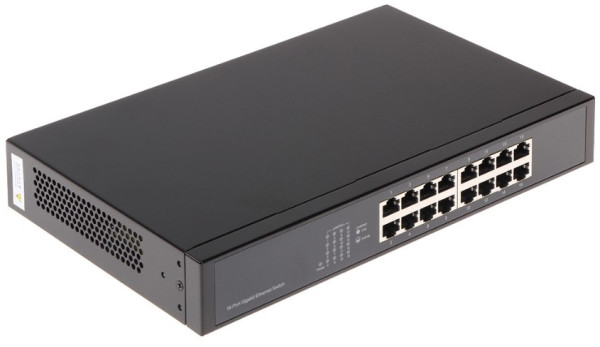 Dahua Switch PFS3016-16GT 16-Port 10/100/1000M Switch, 16x Gbit  RJ45 port, rackmount (Alt. GS1016)