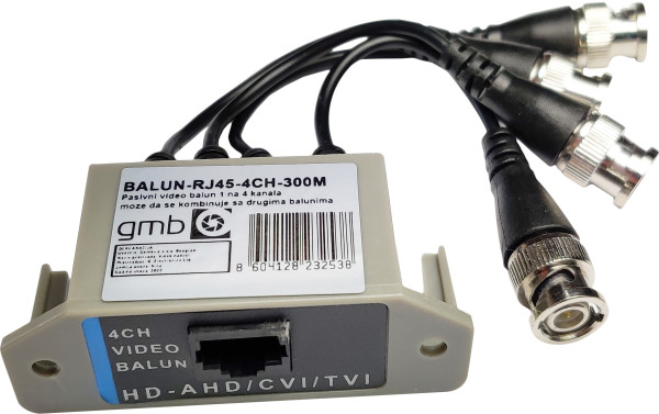 BALUN RJ45-4CH-300M Gembird balun za 4 kamere (AHD/CVI/TVI) do 5 megapiksela cena za komad