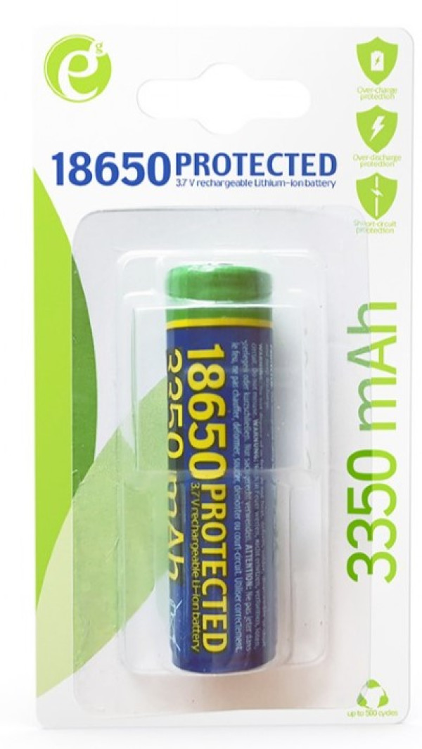 EG-BA-18650/3350 ENERGENIE Lithium-ion 18650 battery, protected, 3350 mAh