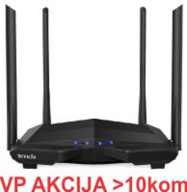 Tenda AC10 * V4.0 AC1200 wireless dual band ruter 2.4+5GHz, 1W/3L, Gbit 1Ghz cpu 128mb,4x6dBi (2999)