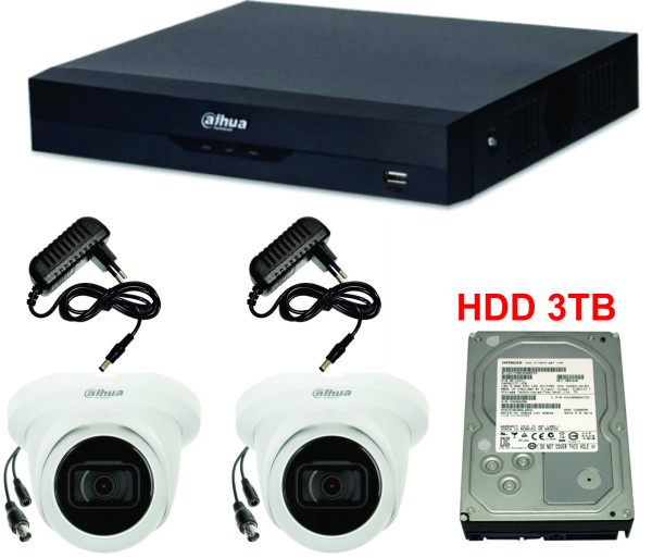 Dahua SET-13 * 2 kamere Full HD dome+dvr+hdd+napajanje 3TB Tehnicki pregled