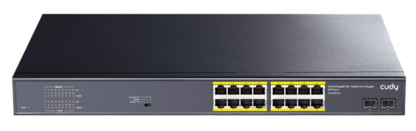 Cudy GS1020PS2 * 16-Port Gigabit PoE+ Switch with 2 Gigabit SFP ports 200W (12999)