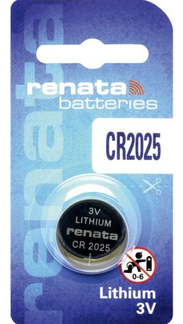 Renata baterija CR 2025 3V Litijum baterija dugme, Pakovanje 1kom