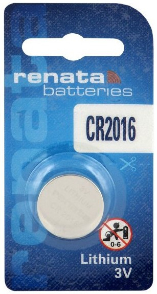 Renata baterija CR 2016 3V Litijum baterija dugme, Pakovanje 1kom