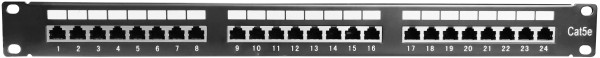 Patch panel sa drzacem kablova LE-3217SK24-C5E FTP 24port CAT5E type Krone IDC 42
