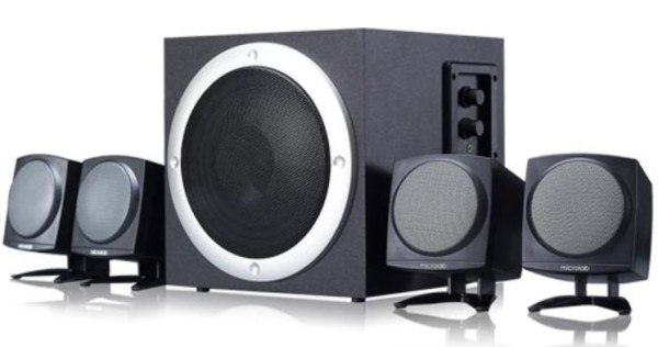 Microlab TMN-3/4.1 Aktivni drveni zvucnici 4.1 sistem 32W RMS (12W+7W*2+3W*2) 3,5mm