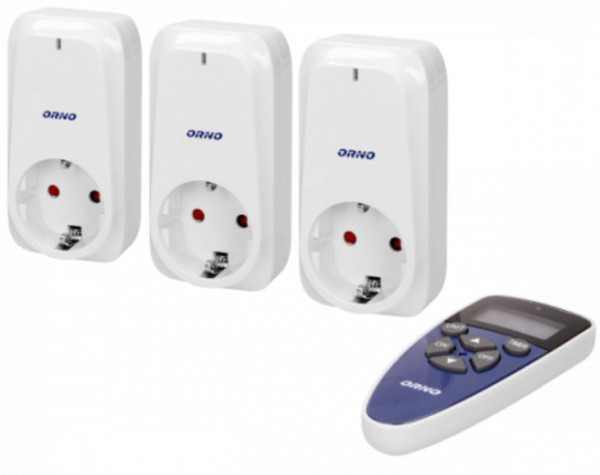 Uticnica Wireless OR-GB-434(GS) set 3+1 sa daljinskim upravljacem max. 1150W IP20 ORNO