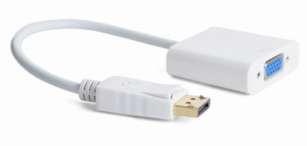 A-DPM-VGAF-02-W Gembird DisplayPort to VGA adapter cable, WHITE FO