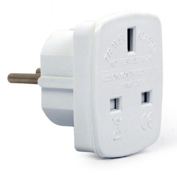 Travel adapter A-AC-UKEU-001 Gembird UK na EU suko 7.5A