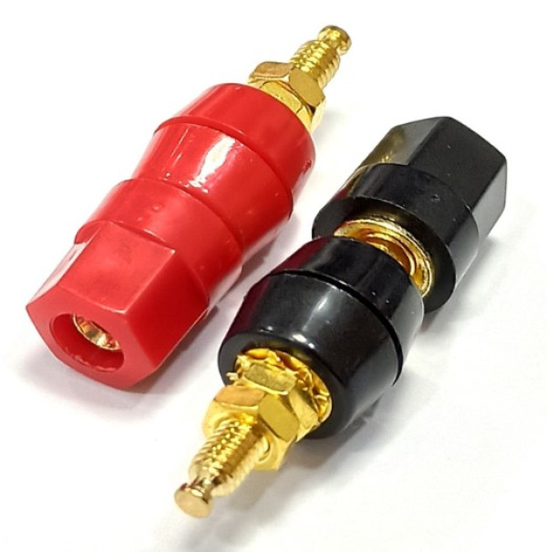 Konektor za zvucnike, pozlaceni crveni i crni