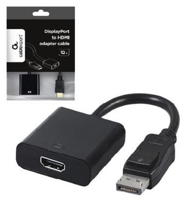 A-DPM-HDMIF-002 Gembird DisplayPort v1 to HDMI adapter cable, black