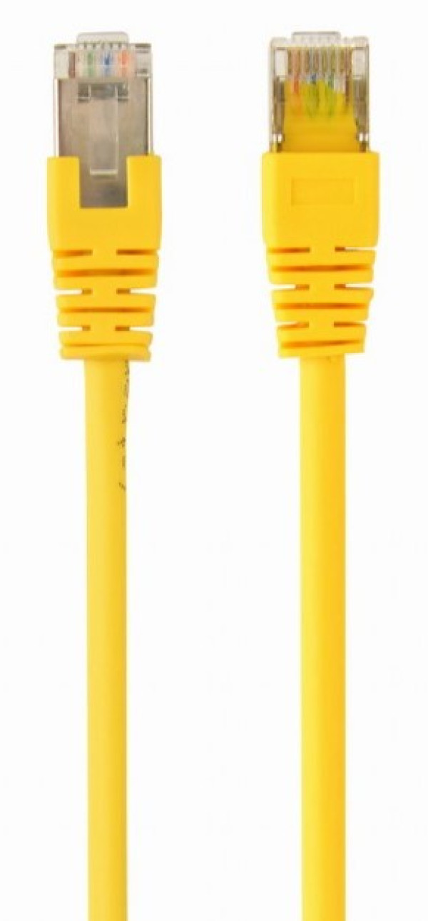 PP22-1M/Y Gembird Mrezni kabl FTP Cat5e Patch cord, 1m yellow