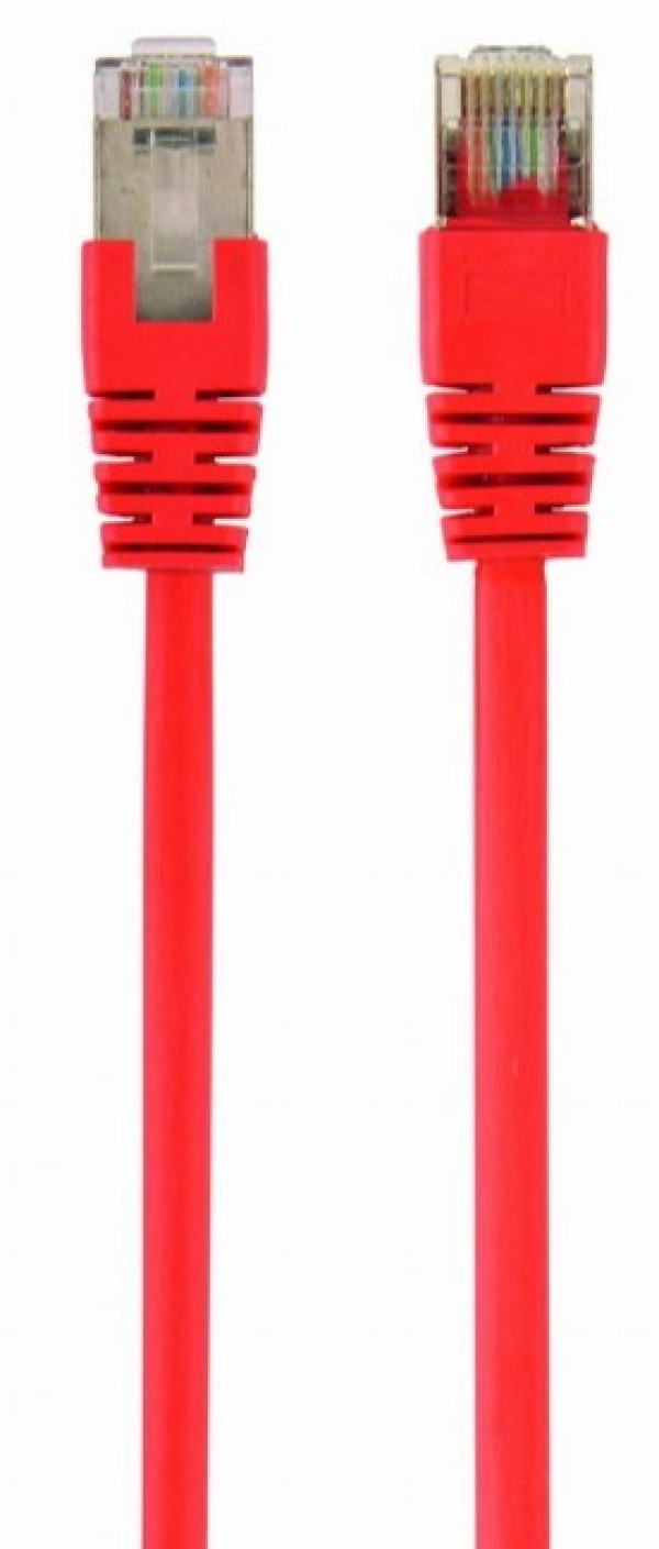 PP22-1M/R Gembird Mrezni kabl FTP Cat5e Patch cord, 1m red