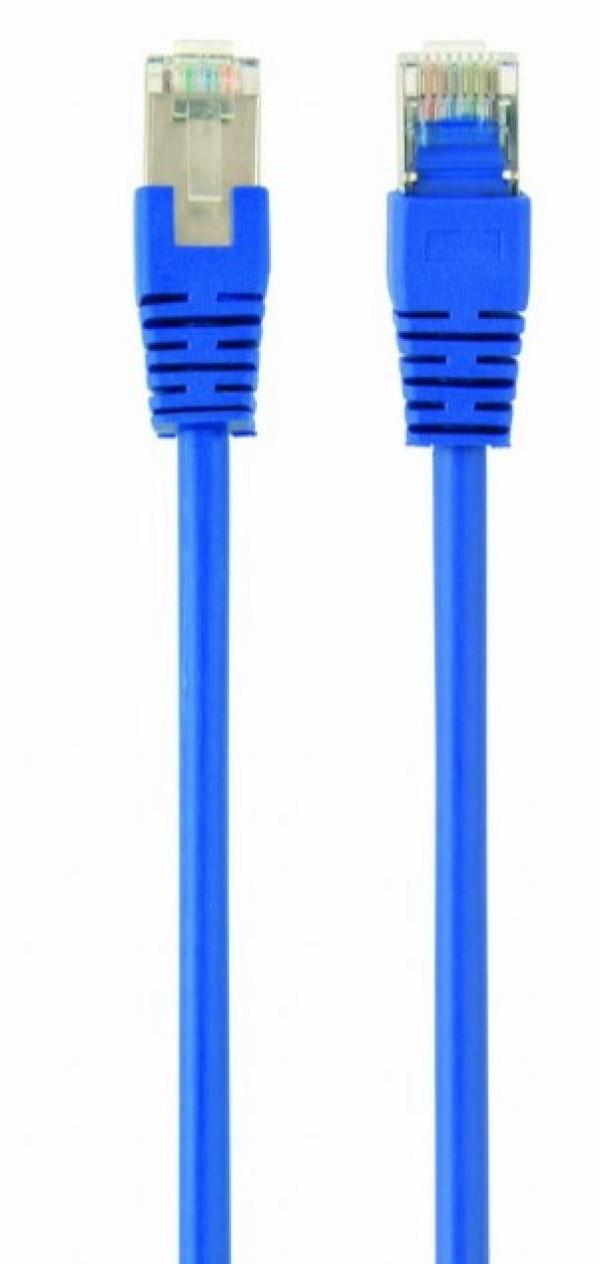 PP22-0.5M/B Gembird Mrezni kabl FTP Cat5e Patch cord, 0.5m blue