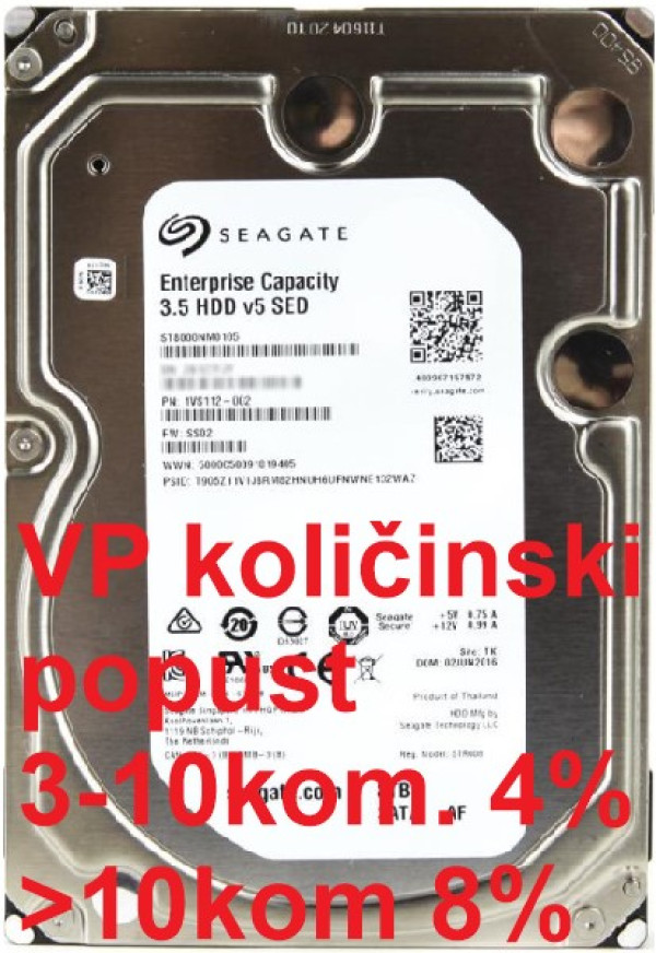 HDD 3.5 ** 8TB ST8000NM0105 Seagate Enterprise 512e 24x7 7200rpm 256mb SATA3