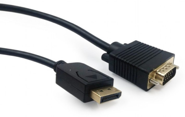 CCP-DPM-VGAM-6 Gembird DisplayPort to VGA adapter cable, black, 1.8 m