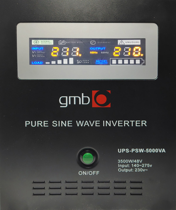UPS-PSW-5000VA GMB LONG, cist sinusni pretvarac sa produzenom autonomijom 3500W-220V/48V