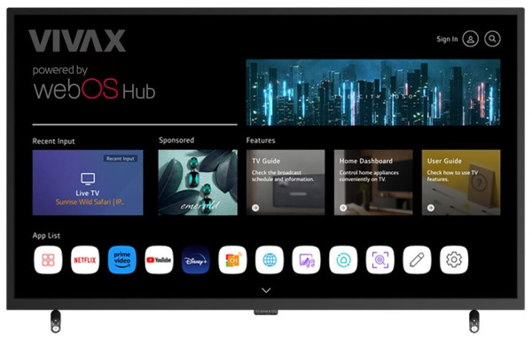 VIVAX IMAGO LEDTV-43S60WO SMART 43inca/109cm, DVB-T2/C/S2, 1920 X 1080 FULL HD, HDMI, USB