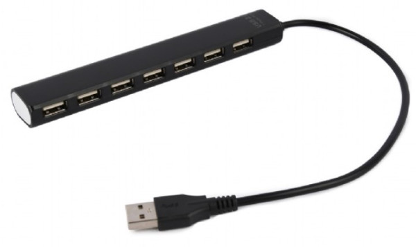 UHB-U2P7-04 Gembird USB 2.0 7-port hub, black A