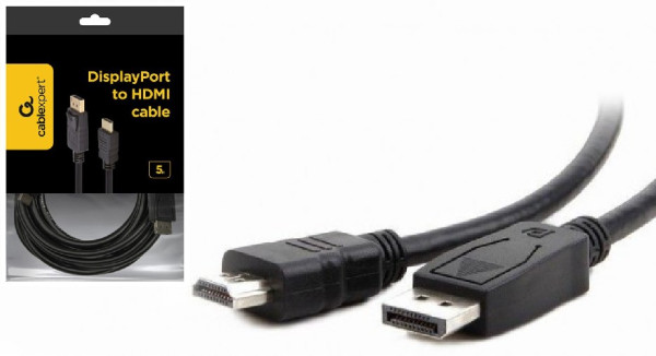 CC-DP-HDMI-5M Gembird DisplayPort na HDMI digital interface kabl 5m