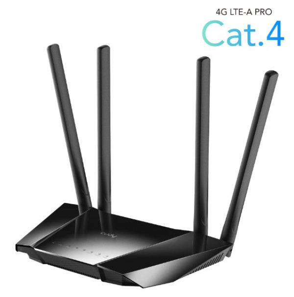 CUDY LT400 4G LTE Wi-Fi Router CPE, 2.4Ghz, 1W/4L 10/100, 4x Antena