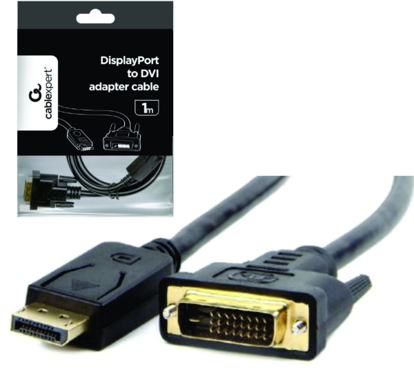 CC-DPM-DVIM-1M Gembird DisplayPort na DVI digital interface kabl 1m A