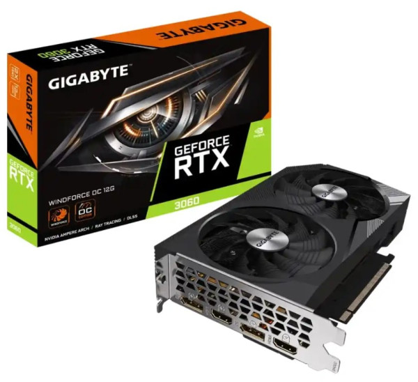 Grafička karta PCI-E Gigabyte GeForce RTX 3060 WindForce OC 12G GV-N3060WF2OC-12GD
