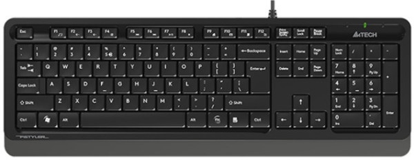 A4-FK10 US GREY A4Tech Fstyler Multimedia comfort tastatura, FN funkcije, vodootp. US-LAYOUT, USB