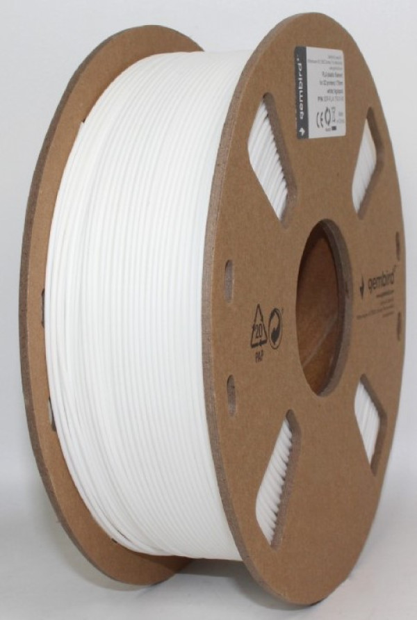 3DP-PLA1.75-01-W PLA Filament za 3D stampac 1.75mm, kotur 1KG WHITE