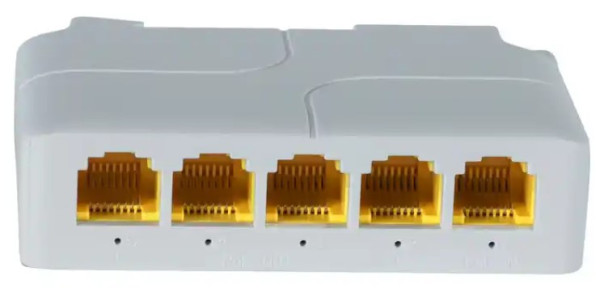 POE-EXT-14G 5 port, 1000mbpsPOE extender, 30/60W 8W/port, POE voltage 44-57Vdc, 100m, 802.3af/at