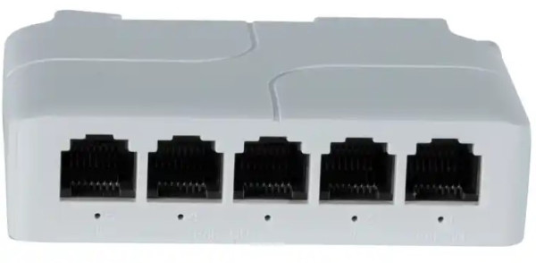 POE-EXT-14F 5 port, 100mbps POE extender, 30/60W 8W/port, POE voltage 44-57Vdc, 100m, 802.3af/at