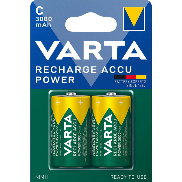 VARTA-56714B Tip C HR14 Punjiva NiMH baterija 1,2V 3000mAh PAK2