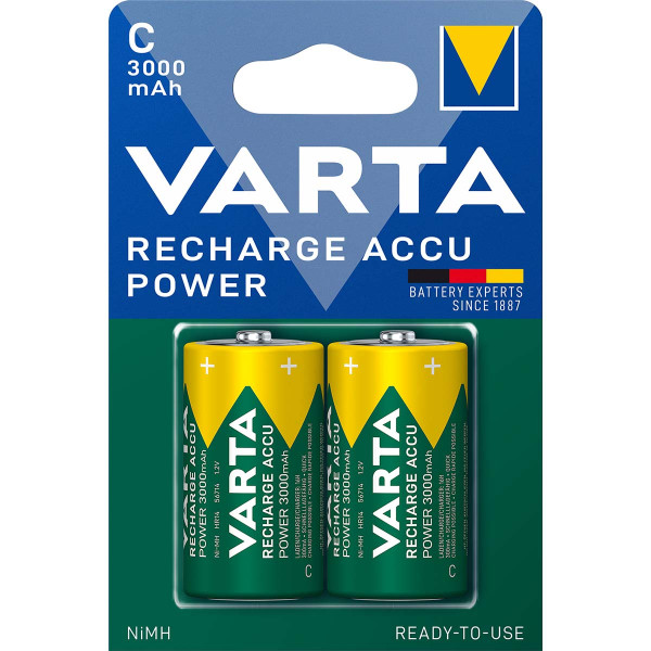 VARTA-56714B Tip C HR14 1,2V 3000mAh, Punjiva NiMH baterija  PAK2