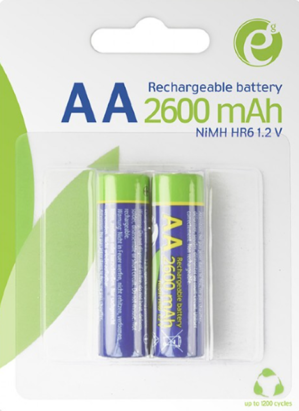 EG-BA-AA26-01 ENERGENIE 2600mAh AA, PAK2 CK, PUNJIVE NiMH baterije (rechargeable)