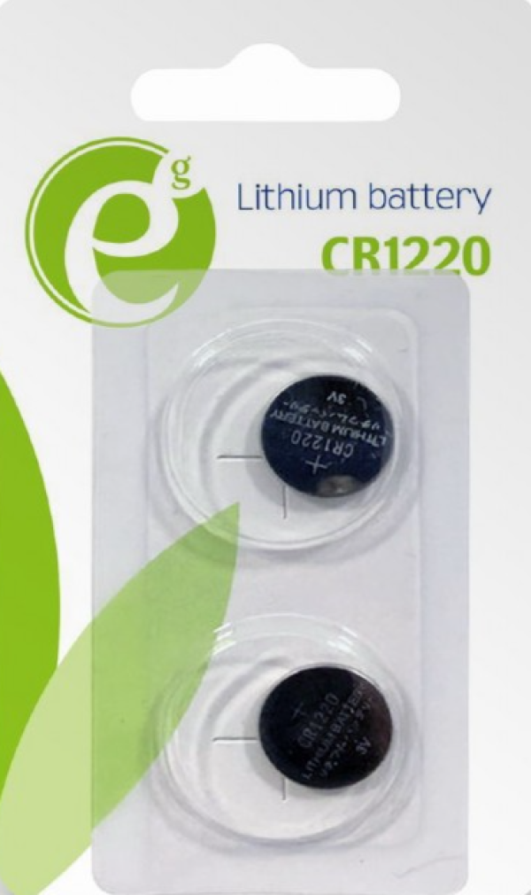 EG-BA-CR1220-01 ENERGENIE CR1220 Lithium button cell battery 3V PAK2