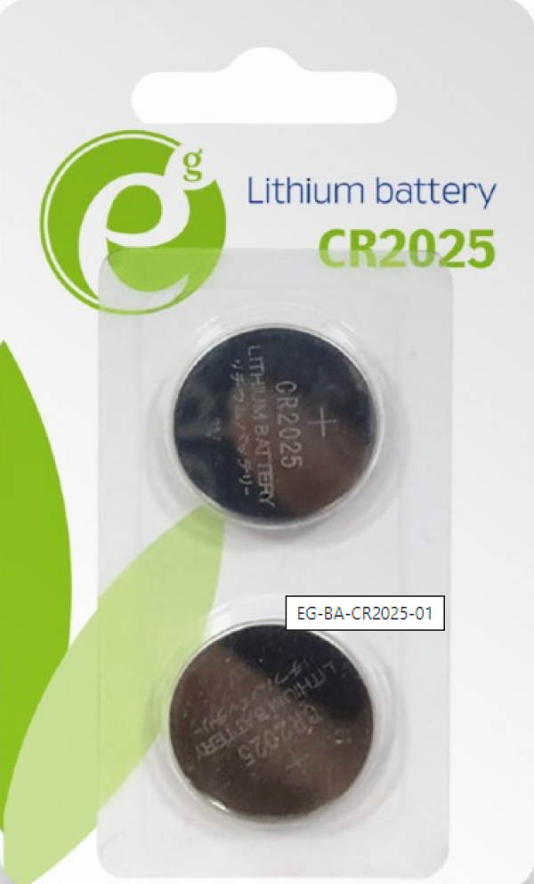 EG-BA-CR2025-01 ENERGENIE CR2025 Lithium button cell 3V PAK2