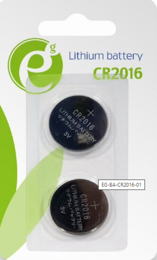 EG-BA-CR2016-01 ENERGENIE CR2016 Lithium button cell 3V PAK2 CK