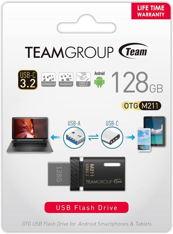 x-TeamGroup 128GB M211 USB 3.2  BLACK TM2113128GB01 FO