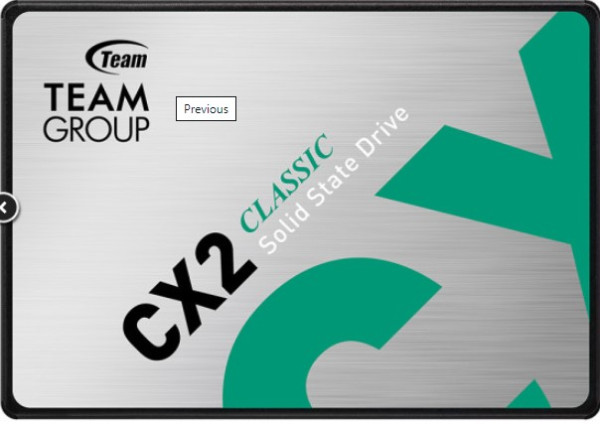 TeamGroup 2.5 512GB SSD SATA3 CX2 7mm 530/470 MB/s T253X6512G0C101