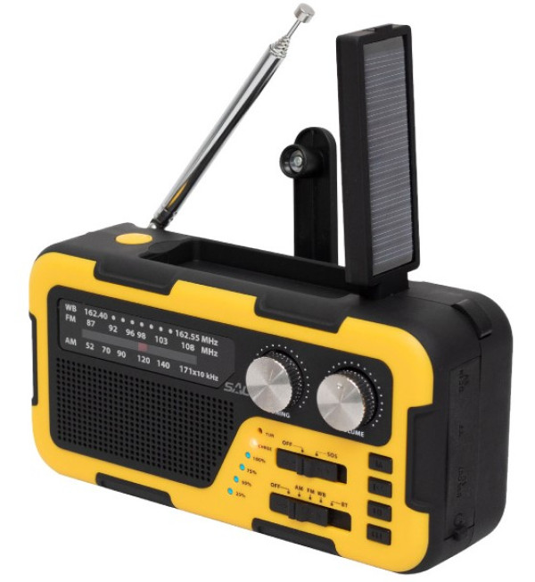 Solarni RPH2 prenosni radio AM/FM/Bluetooth/USB/SD 5 W