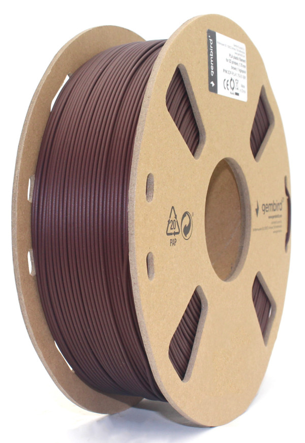 3DP-PLA1.75-01-BR PLA Filament za 3D stampac 1.75mm, kotur 1KG, Brown