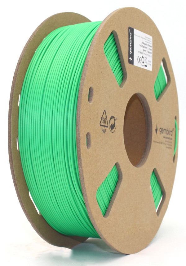 3DP-PLA1.75-01-G PLA Filament za 3D stampac 1,75mm kotur 1KG Green