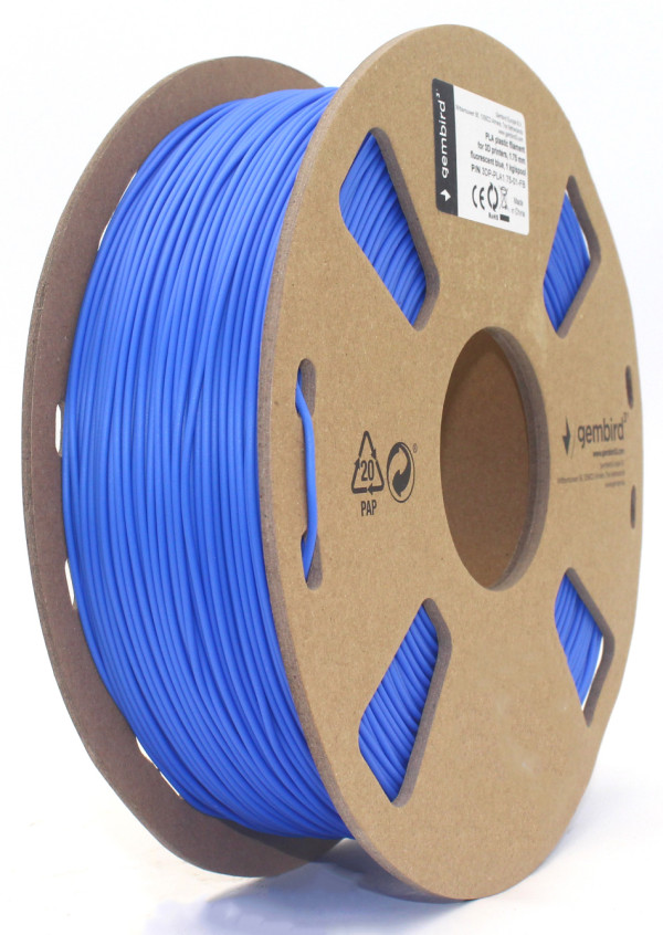 3DP-PLA1.75-01-FB PLA Filament za 3D stampac 1.75mm, kotur 1KG plamen sjajan Blue