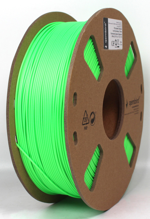 3DP-PLA1.75-01-FG PLA Filament za 3D stampac 1.75mm, kotur 1KG plamen sjajan Green