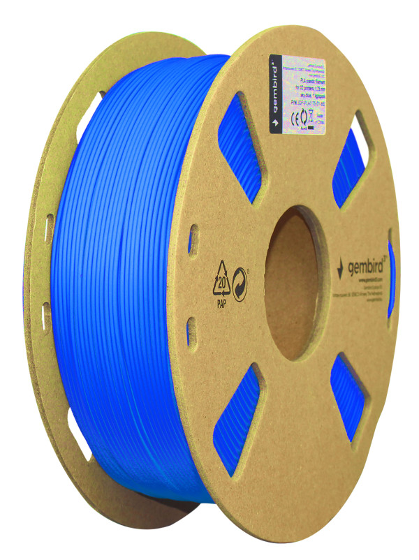 3DP-PLA1.75-01-B PLA Filament za 3D stampac 1.75mm, kotur 1KG BLUE