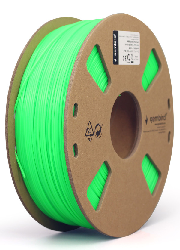 3DP-ABS1.75-01-G ABS Filament za 3D stampac 1.75mm, kotur 1KG GREEN