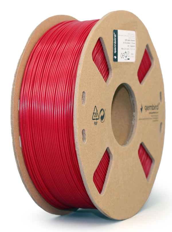 3DP-ABS1.75-01-R ABS Filament za 3D stampac 1.75mm, kotur1KG RED