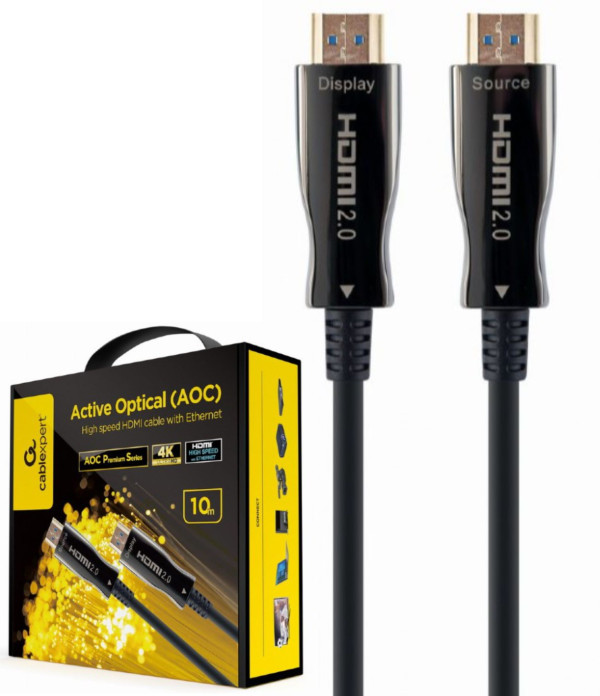 CCBP-HDMI-AOC-10M-02 Gembird Active Optical (AOC) High speed HDMI cable with Ethernet Premium 10m