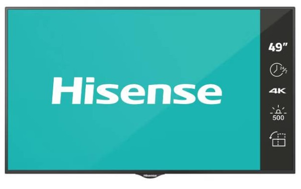 TV HISENSE 49 inca 49BM66AE 4K UHD 500 nita Digital Signage Display - 24/7 Operation