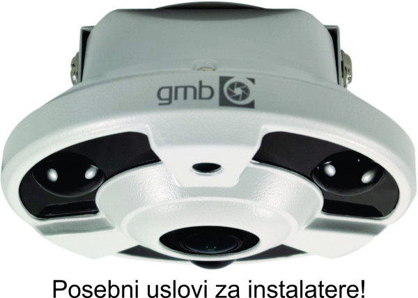 CAM-IP8MP-SKY30 GMB kamera 8 mpix Fish ip camera 360 stepeni 1.8mm 20m, POE